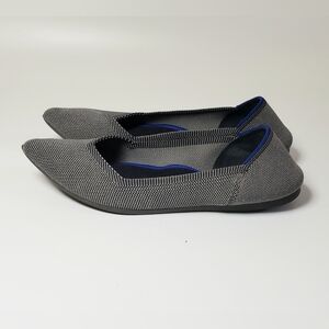 Rothy's Gray Pointed Toe Women's Flats Slip On Size 8